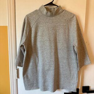 Short Sleeved Turtleneck Sweatshirt